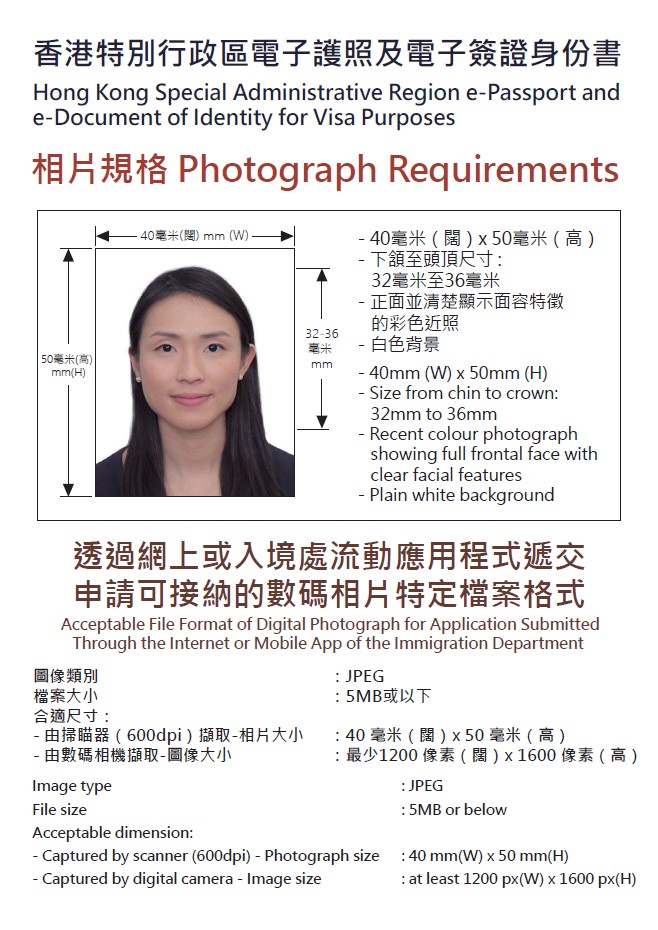 e passport photo