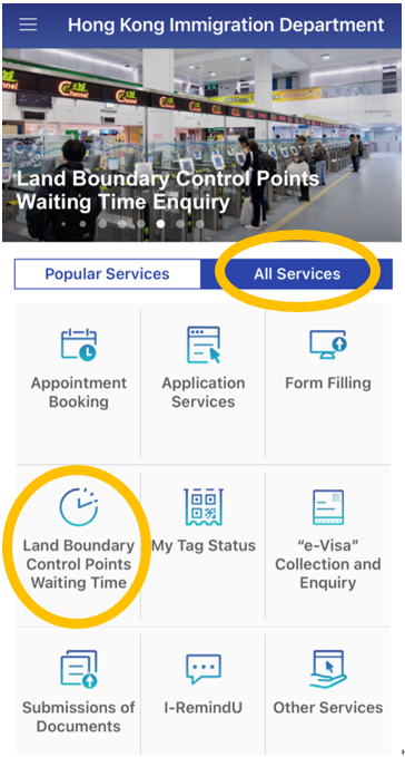 Land Boundary Control Points Waiting Time