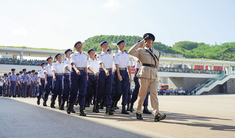 On 1 October 2023, the Security Bureau held the Parade by Disciplined Services and Youth Groups cum Carnival for Celebrating the 74th Anniversary of the Founding of the People's Republic of China. The IDYL made a majestic entrance, marching in with Chinese-style footdrill together with other disciplined services and youth groups.