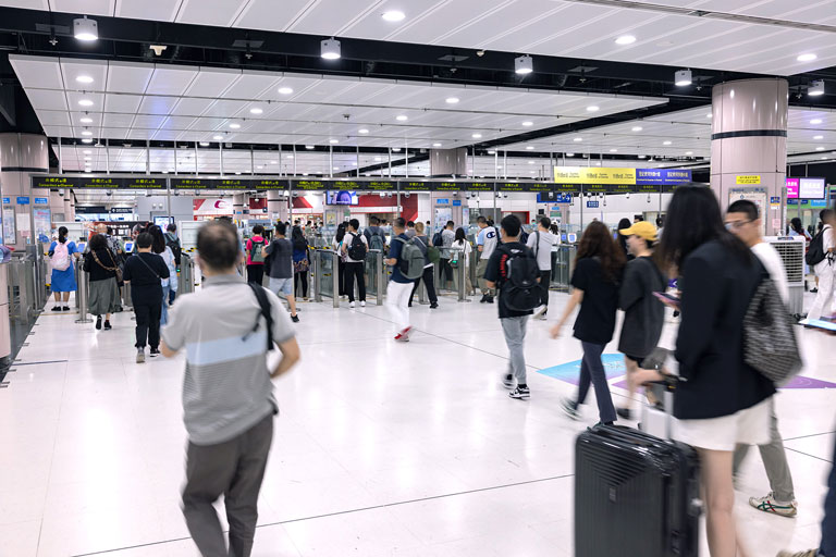 The daily average passenger traffic at the Lok Ma Chau Spur Line Control Point after the resumption of passenger clearance services on 8 January 2023 was 110,000.