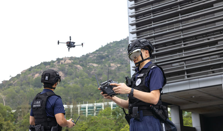 The newly established small unmanned aircraft (SUA) team at CIC uses SUAs to assist in aerial patrols from all angles to combat indiscipline acts within the CIC.