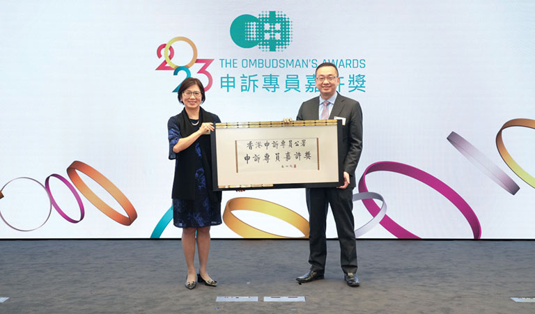 The department won the Grand Award of The Ombudsman's Awards for Public Organisations for the sixth time, an achievement surpassing all others over the years in terms of high frequency of winning the Grand Award.